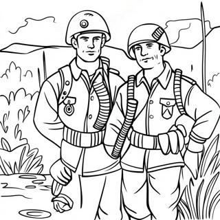 Soldiers In Camouflage Coloring Page 56772-47184