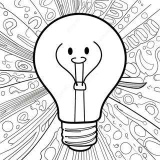 Glowing Light Bulb Coloring Page 56782-47193