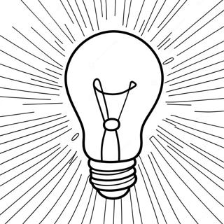 Glowing Light Bulb Coloring Page 56782-47194