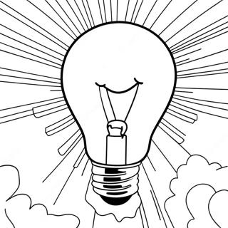 Glowing Light Bulb Coloring Page 56782-47195