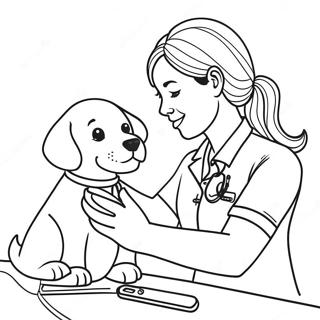 Vet Tech Coloring Pages