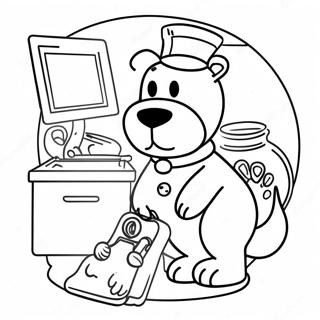 Vet Tech With Medical Equipment Coloring Page 56792-47199