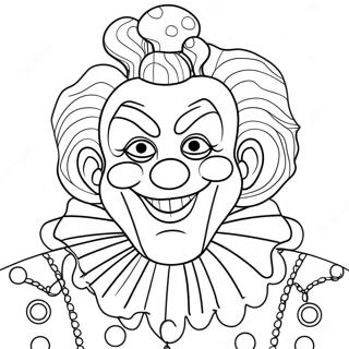 Scary Art The Clown Coloring Page 56802-47209