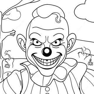 Scary Art The Clown Coloring Page 56802-47210