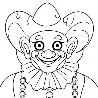 Scary Art The Clown Coloring Page 56802-47211