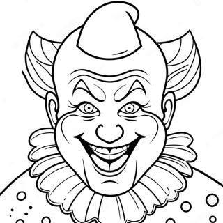 Scary Art The Clown Coloring Page 56802-47212