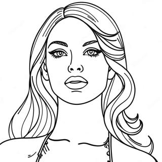 Top Model Coloring Pages