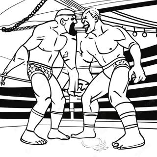 Aew Wrestlers In Action Coloring Page 56852-47247