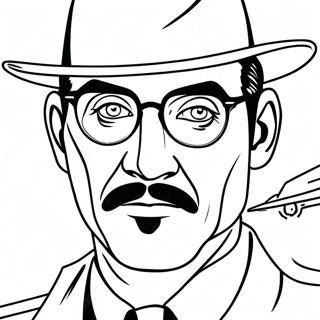 Secret Agent In Disguise Coloring Page 56862-47253