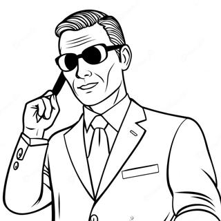 Secret Agent In Disguise Coloring Page 56862-47254