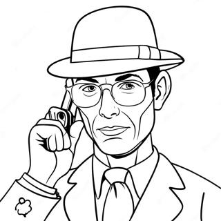 Secret Agent In Disguise Coloring Page 56862-47255