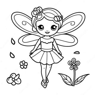 Fairy Paper Doll Coloring Pages