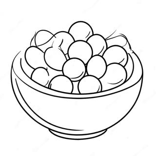 Colorful Skittles In A Bowl Coloring Page 56892-47272