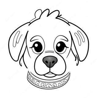 Dog Face Coloring Pages