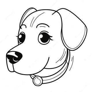 Dog Face Coloring Page 56911-47291