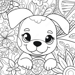 Cute Puppy Face Coloring Page 56912-47293