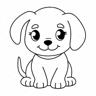 Cute Puppy Face Coloring Page 56912-47294