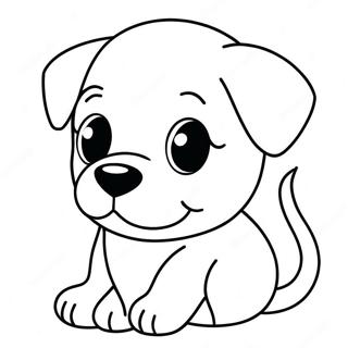 Cute Puppy Face Coloring Page 56912-47295