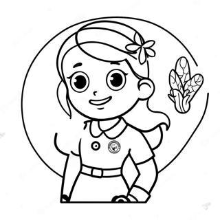 Brownie Girl Scout Logo Coloring Page 56921-47300