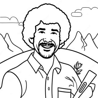 Bob Ross Coloring Page 56931-47304