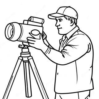 Cameraman Coloring Pages