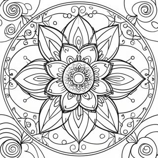 Lotus Flower Mandala Coloring Page 56951-47319