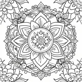 Lotus Flower Mandala Coloring Page 56951-47320