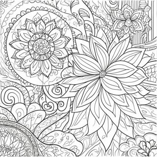 Intricate Lotus Blossom Coloring Page 56952-47327