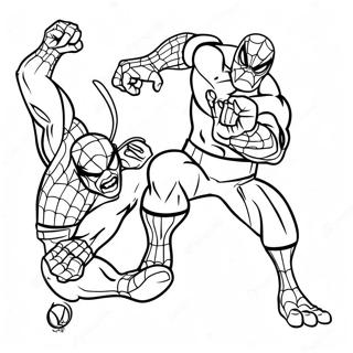 Spiderman And Hulk Coloring Pages