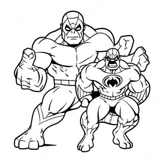 Spiderman And Hulk Coloring Page 56961-47331