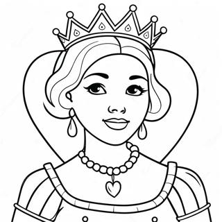 Queen Of Hearts Coloring Page 56981-47342