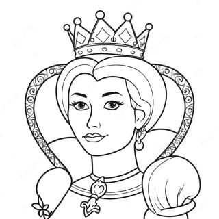 Queen Of Hearts Coloring Page 56981-47343