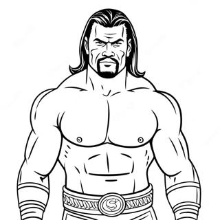 Fine Line Wwe Coloring Page 57001-47362