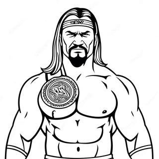 Fine Line Wwe Coloring Page 57001-47363