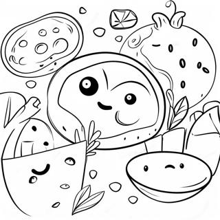 Food With Eyes Coloring Page 57022-47375