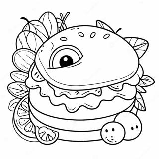 Food With Eyes Coloring Page 57022-47376