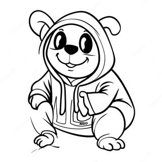 Ranboo With Colorful Hoodie Coloring Page 57033-47381