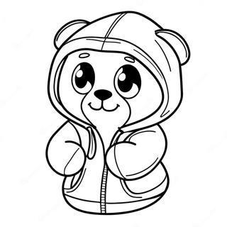 Ranboo With Colorful Hoodie Coloring Page 57033-47382