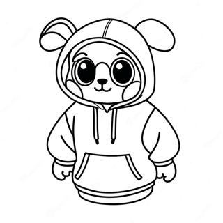 Ranboo With Colorful Hoodie Coloring Page 57033-47384