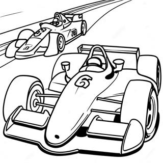 Indy Car Coloring Pages