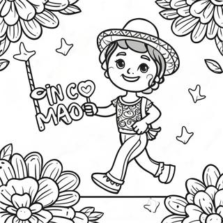 Colorful Cinco De Mayo Fiesta Coloring Page 57113-47455