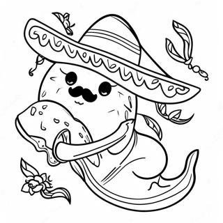 Colorful Cinco De Mayo Fiesta Coloring Page 57113-47518