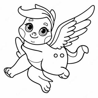 Skye In A Flying Pose Coloring Page 57123-47450