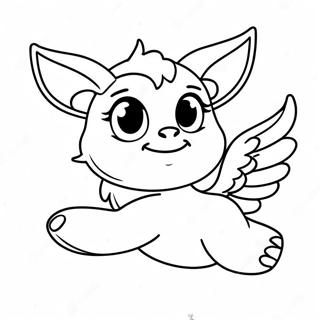 Skye In A Flying Pose Coloring Page 57123-47526