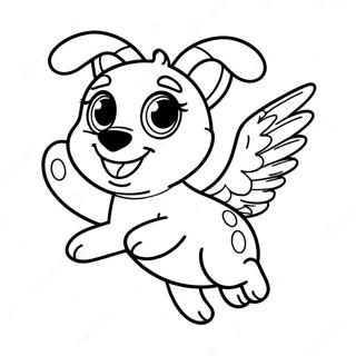 Skye In A Flying Pose Coloring Page 57123-47527