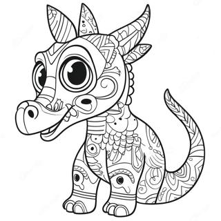 Colorful Alebrijes From Coco Coloring Page 57133-47463