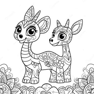 Colorful Alebrijes From Coco Coloring Page 57133-47531