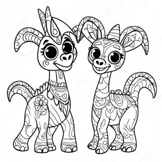 Colorful Alebrijes From Coco Coloring Page 57133-47532