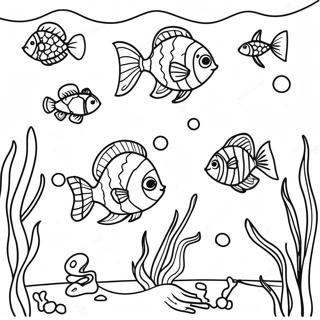 Underwater Scene Coloring Page 5713-4570