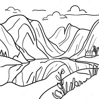 Norway Landscape Coloring Page 57152-47472